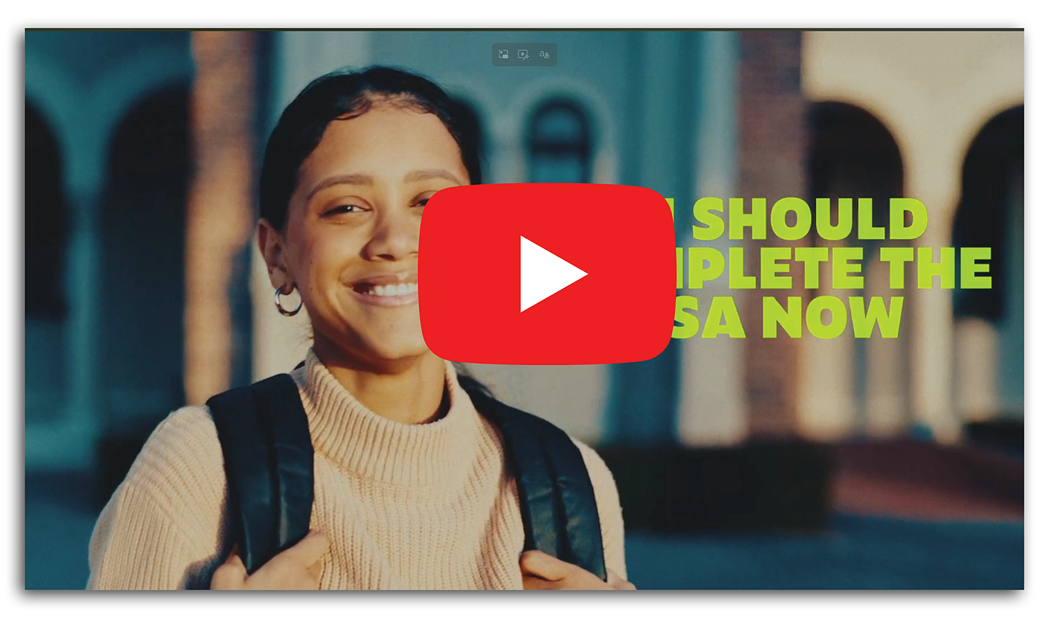 FAFSA Video Thumbnail