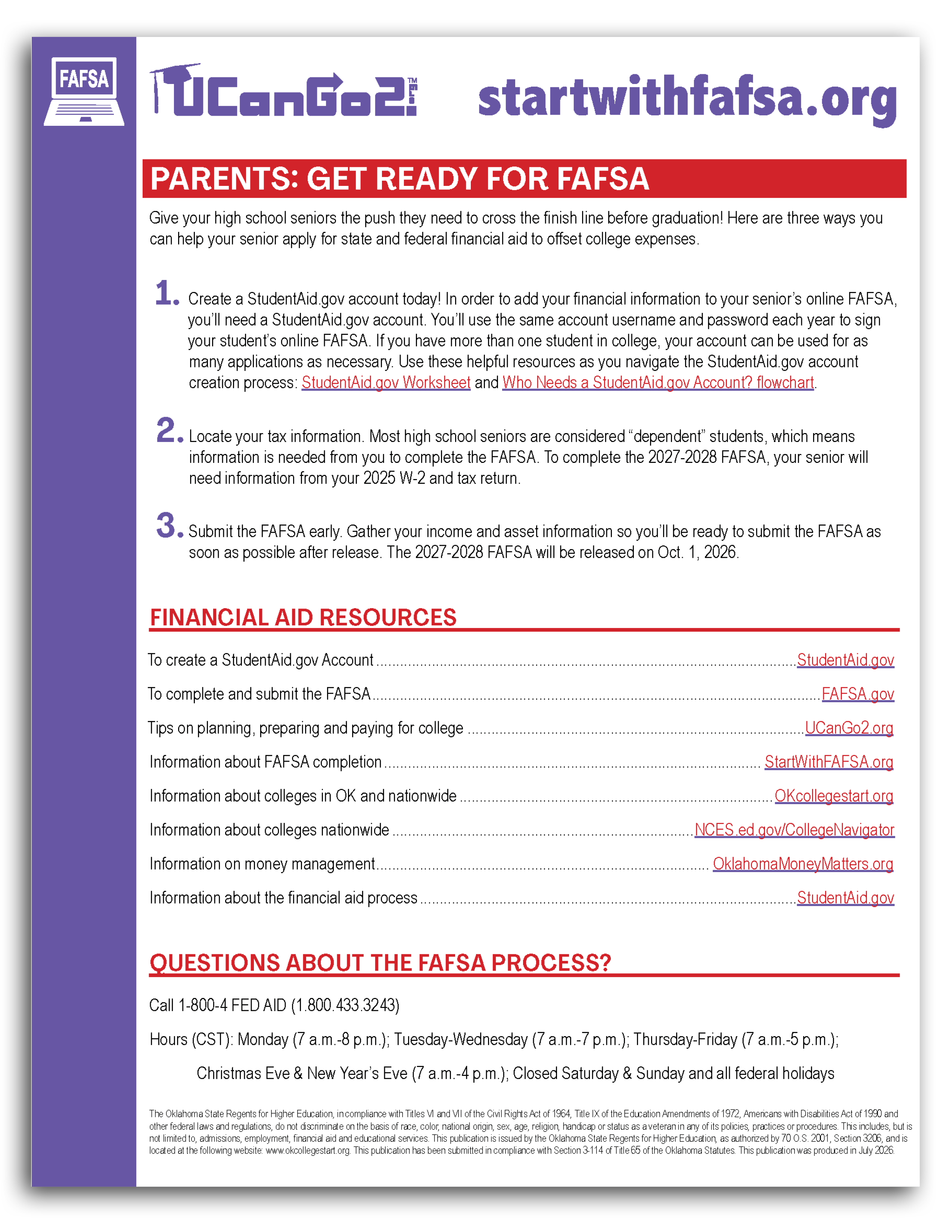 FAFSA Parent Flyer